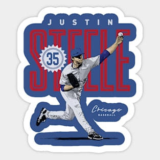 Justin Steele Chicago C Card Sticker